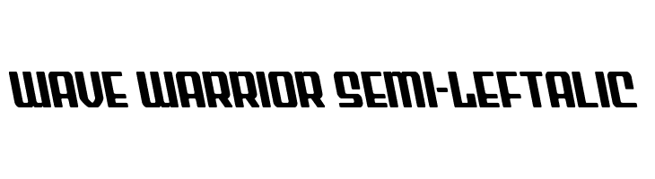 Wave Warrior Semi-Leftalic  font caratteri gratis
