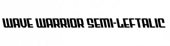 Wave Warrior Semi-Leftalic  les polices de caractères gratuit tlcharger