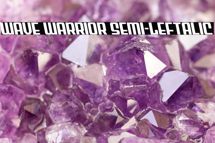 Wave Warrior Semi-Leftalic Example 1