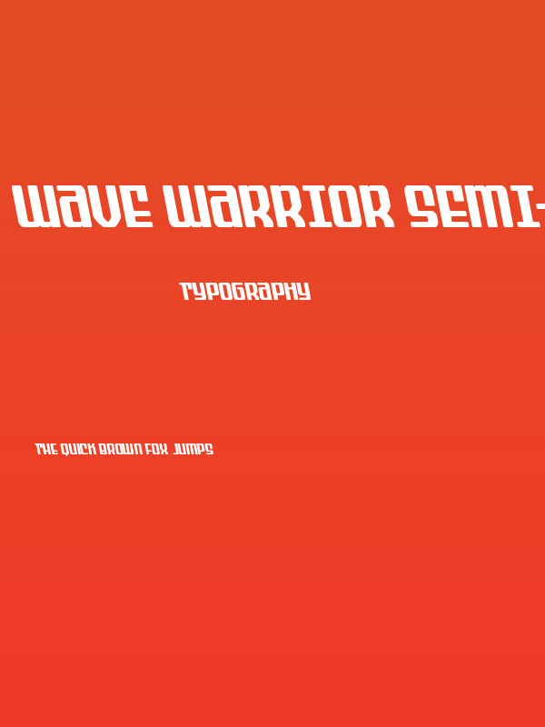 Wave Warrior Semi-Leftalic Poster