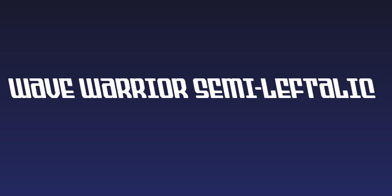 Wave Warrior Semi-Leftalic Social Header