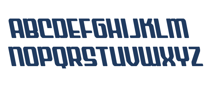 Wave Warrior Semi-Leftalic Lowercase