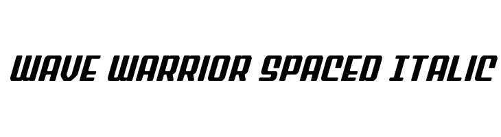 Wave Warrior Spaced Italic  Fuentes Gratis Descargar