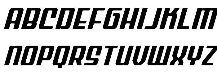 Wave Warrior Spaced Italic Font LOWERCASE