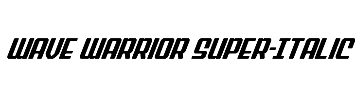 Wave Warrior Super-Italic  免费字体下载