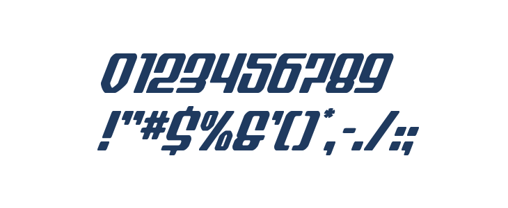 Wave Warrior Super-Italic Other Characters