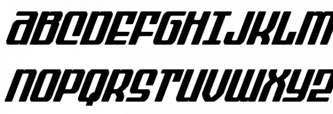 Wave Warrior Super-Italic Schriftart Groß