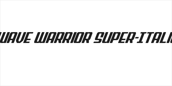 Wave Warrior Super-Italic Logo