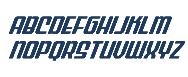 Wave Warrior Super-Italic Lowercase