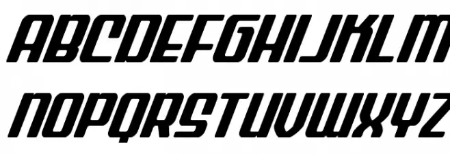 Wave Warrior Super-Italic Fuentes MINÚSCULAS