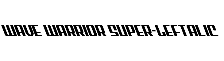 Wave Warrior Super-Leftalic  Fuentes Gratis Descargar