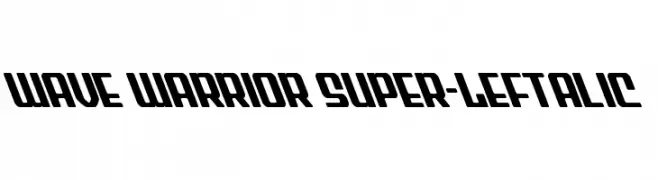 Wave Warrior Super-Leftalic  Descarca Fonturi Gratis