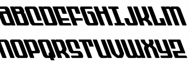 Wave Warrior Super-Leftalic Fonte MAIÚSCULAS