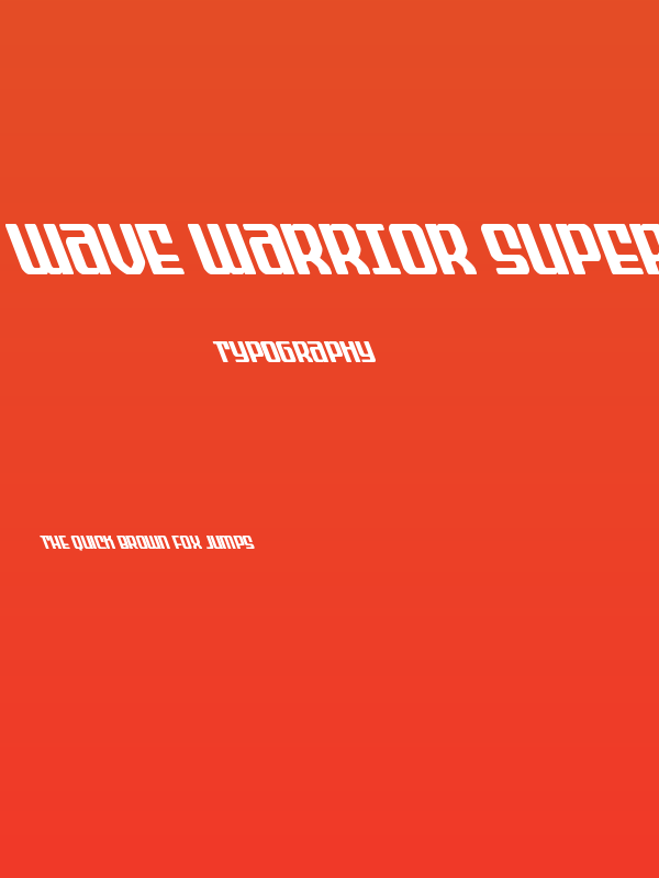 Wave Warrior Super-Leftalic Poster