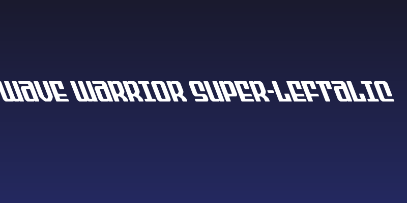Wave Warrior Super-Leftalic Social Header