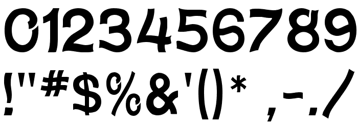 Wave Font OTHER CHARS