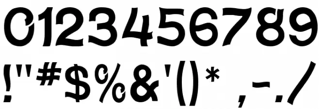 Wave Font OTHER CHARS