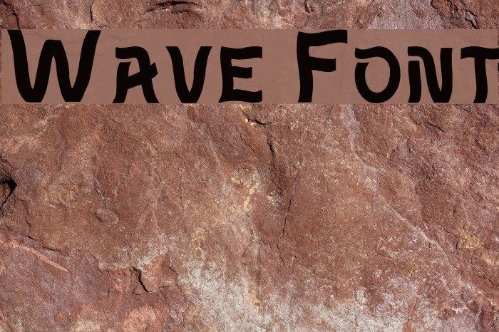 Wave Font examples