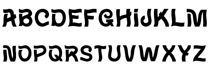 Wave Font LOWERCASE