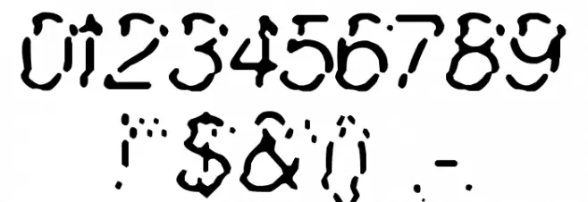 Waved Line Font OTHER CHARS