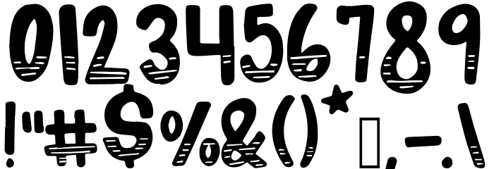 Wavepool Regular Font OTHER CHARS