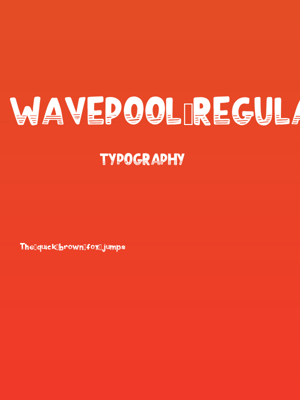 Wavepool Regular Poster