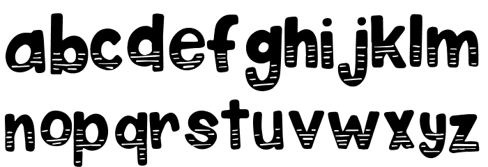Wavepool Regular Font LOWERCASE