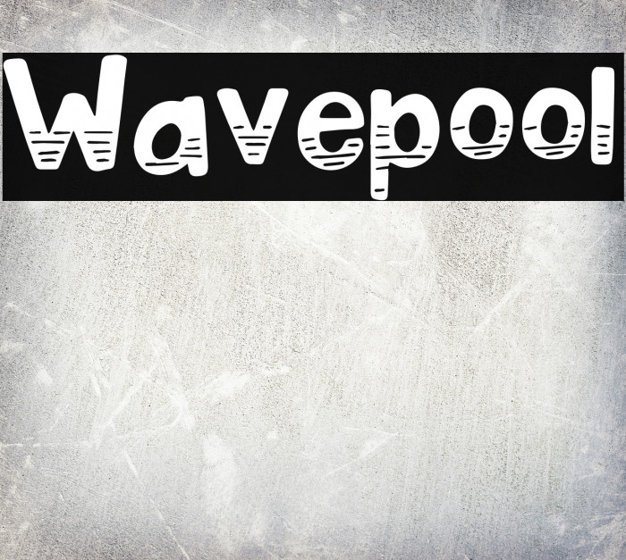 Wavepool Font examples