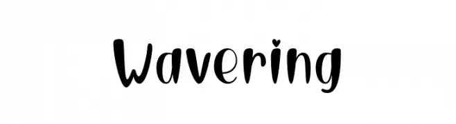Wavering  Frei Schriftart Herunterladen