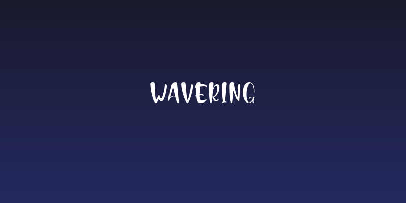 Wavering Social Header
