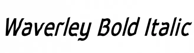 Waverley Bold Italic  Fuentes Gratis Descargar