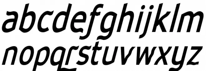 Waverley Bold Italic 字体 小写