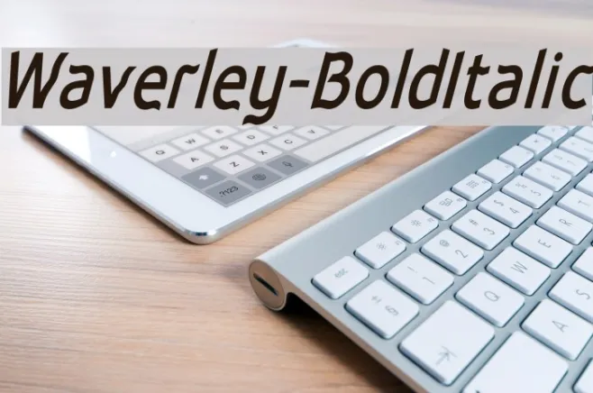 Waverley-BoldItalic Example 2