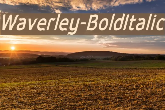 Waverley-BoldItalic Example 3
