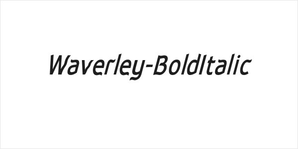 Waverley-BoldItalic Logo