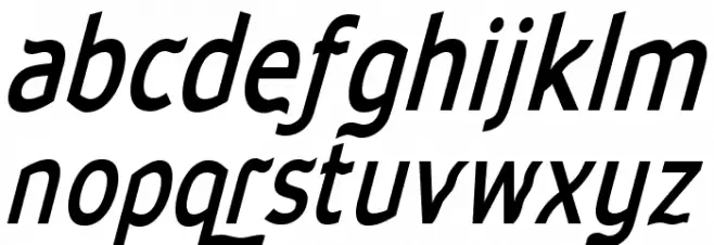 Waverley-BoldItalic Font LOWERCASE