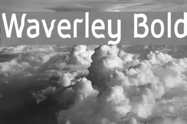 Waverley Bold Font examples
