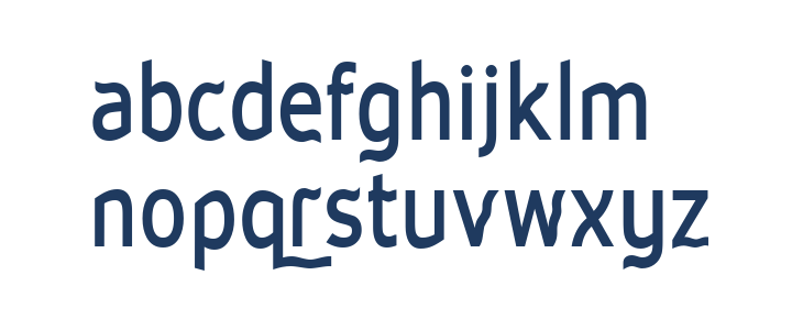 Waverley Bold Lowercase