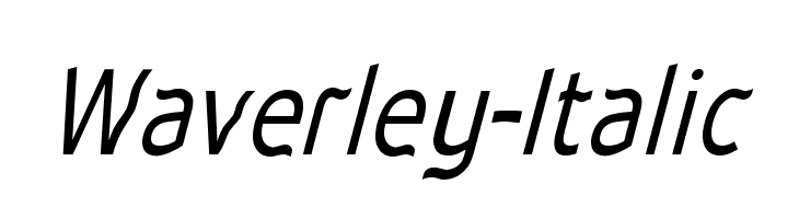 Waverley-Italic Fonte