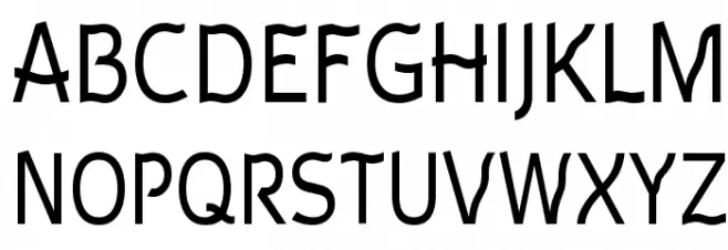 Waverley Шрифта ВЕРХНИЙ