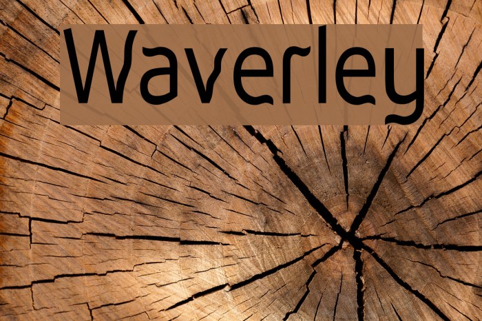 Waverley Font examples