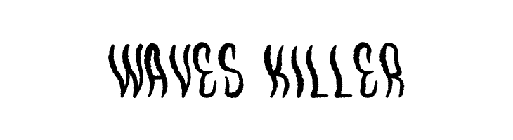 Waves Killer  フリーフォントのダウンロード
