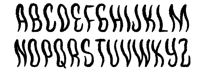 Waves Killer Font OTHER CHARS