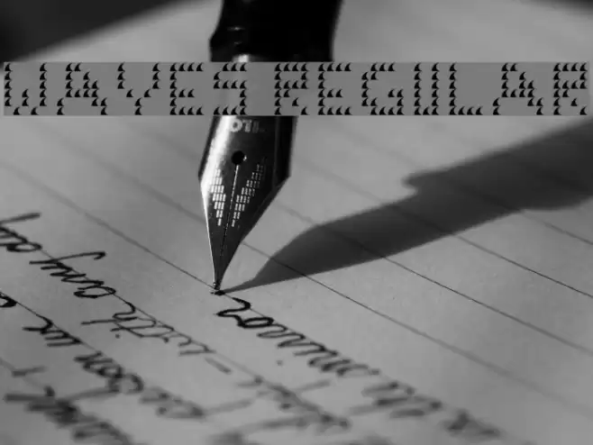 Waves Regular Font examples