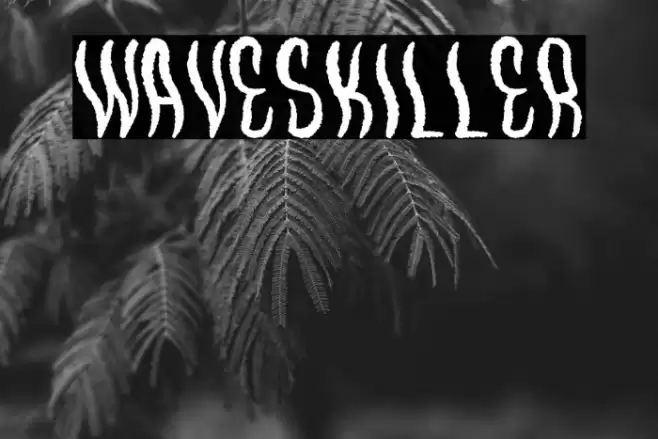 WavesKiller Font examples