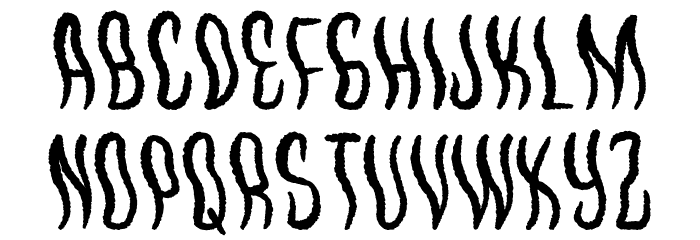 WavesKiller Font LOWERCASE