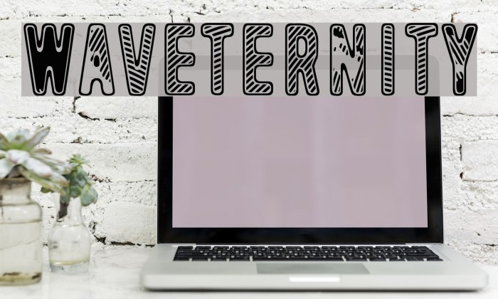 Waveternity Font examples