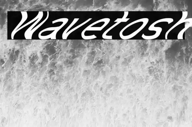 Wavetosh Font examples