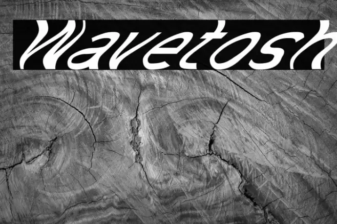 Wavetosh Font examples