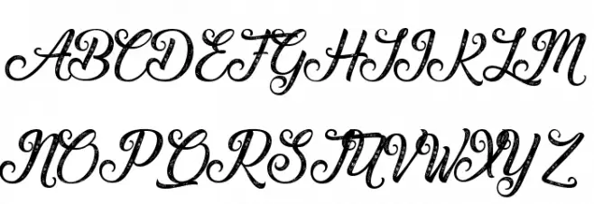 Waving at Christmas Schriftart Groß